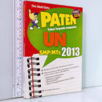 Image of PATEN PAKET TERPADU JEMPOLAN UN SMP/MTS 2013