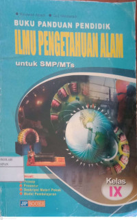 Image of BUKU  PANDUAN PENDIDIK ILMU PENGETAHUAN ALAM