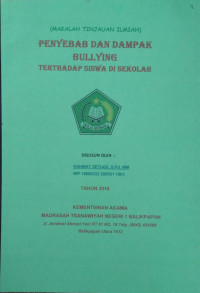Image of MAKALAH TINJAUAN ILMIAH : PENYEBAB DAN DAMPAK BULLYING TERHADAP SISWA DI SEKOLAH